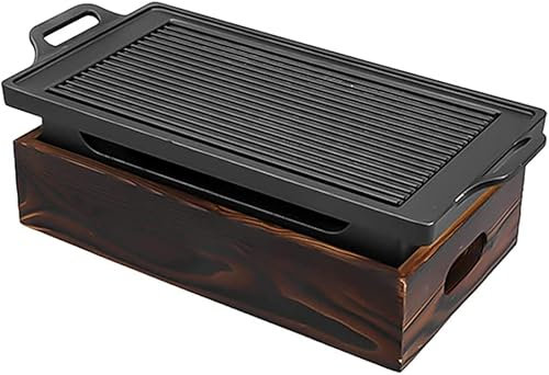 Barbecue Grill Senza Fumo Barbecue Portatile Barbecue Portatile Barbecue A Carbone Grill da Tavolo Barbecue Senza Fumo Grill da Interno Grill Domestico Barbecue Antiaderente Forno (28 * 15 *