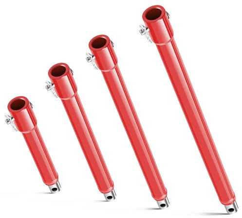 4-teiliges Erdbohrer-Verlängerungsset, 8 Zoll, 12 Zoll, 16 Zoll und 20 Zoll Länge, Erd- und Eisbohrer-Verlängerungsset, 3/4-Zoll-Schaft-Erdbohrer-Verlängerung, Erdbohrer-Verlängerungsstange für Erdl