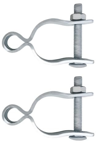 6Set Chain Link Fence Frame Gate Post Hinge, 1-5/8’’Chain Link Gate, Chain Link Fence Parts, Galvanized Gate Hardware, Chain Link Fence Tools (1-5/8 Inch)