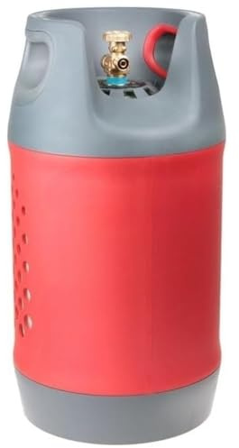 ZaTeChS Bouteille de gaz rechargeable en composite de 24,5 litres avec valve OPD à 80% – 21,8 mm G12 (valve simple) – 5,5 kg (58 cm sur 31 cm de diamètre)