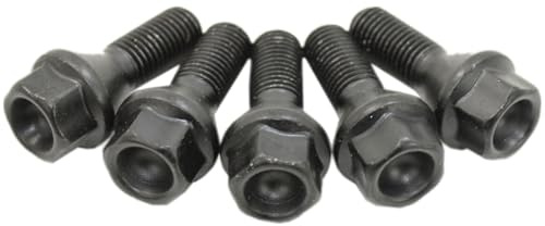 BIAREN 5x Wheel Bolt Stud Nut For BMW 1 Series E81 E82 E87 E88 3 Series E30 E36 E46 E90 E91 5 Series E39 E60 E61 6 7 8 Series X1 E84 Z3 Z4 Mini R50 R53 R55 R56 36131122158