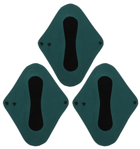 UPKOCH Set di 3 assorbenti post partum femminili resistenti per incontinenza lavabili in lavatrice con fodera in rete per donne igienici