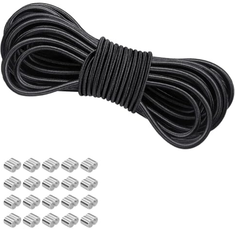 Ujjdwiurgh Rubber Cord for Trailer Tarpaulin, Expander Rope for Trailers, Weatherproof Rubber Cord for Versatile Use, 6 mm X 10 M
