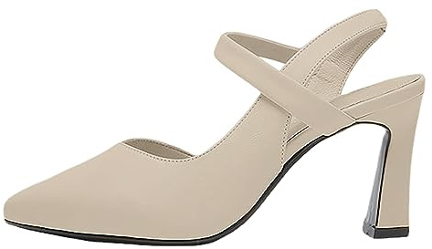 Generisch Sandales à talons hauts pour femme pour mariage, fête, robe, mode haute, sandales sexy à talons hauts, beige, 41 EU