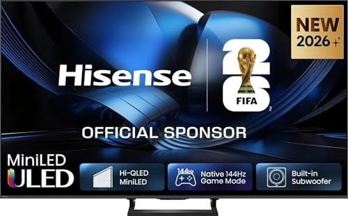 Hisense Smart TV MiniLED 144Hz 55 4K TV 55U79SE, Dolby Atmos 2.1 By Devialet, Dolby Vision IQ, HDR10+, Native 144Hz Game Mode, VIDAA OS con 1000+ APP, Alexa built-in, lativù 4K, Wifi, Bluetooth