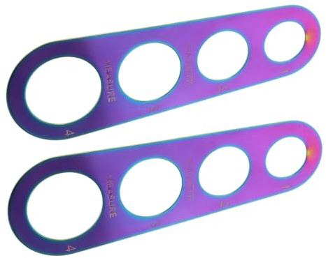 PAMINGONO Misuratore per Spaghetti in Acciaio Inox 403 Design a 4 Fori, Facile da Pulire e Versatile, Set 2 Pezzi per Cucina e Cottura