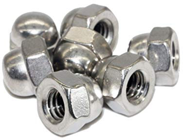 Sechskant-Hutmuttern-M20-Edelstahl-A2 DIN1587 Kappenmutter hohe Form; 2 Stück