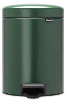 Brabantia Bathroom Pedal Bin, Pine Green, 5 Litre