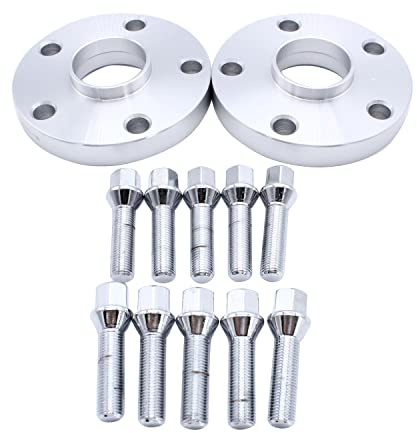 2pcs 20mm Spacers 5x112mm Hubcentric Forged Wheels Spacer Kit mit 10xolts M14x1.5 Hub Bore 57.1mm Fits for most VW AUDI
