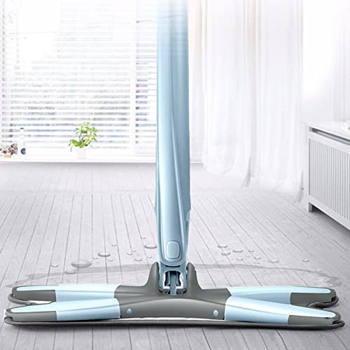 FURUIWUFENG fregona Nuevo trapeador de Tipos de Microfibra de Tipo X con Lavado a Mano. Lavado Plano de extrusión Manual. mop (Color : 1 Mop Head Gray)