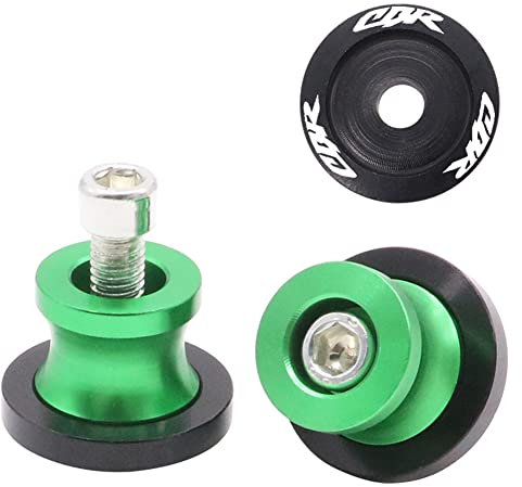 2 Piezas Tornillos De Carrete De Brazo Oscilante, Asudaro Accesorios De Carrete De Brazo De Soporte De Aluminio Para Motocicleta Bobinas De Basculante De Moto Compatible Con Motocicletas CBR