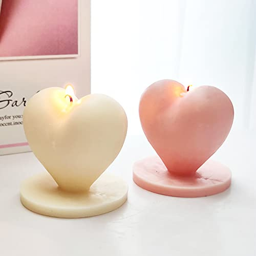 Keho Keho Kehongdun Kerzengießform Liebe Herzform Silikon-Formen Harzform Kerzenform Zum Gießen Kerzenform 3D Kerzengießformen DIY Kerzen 3D-Kerzengussform Zum Selbermachen von Kerzen