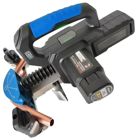 BDJSN Mini Piegatubi a Batteria, Piegatrice Automatica Portatile per Tubi di Rame, con Stampo da 6-22 Mm, Curva a 90° Kit di Utensili per Piegare Tubi Elettrici per Aria Condizionata, Riscaldamento