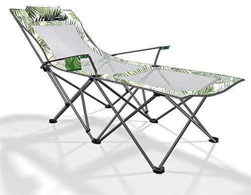 Klappbarer Loungesessel für die Mittagspause, Einzelbett 170 x 87 x 70 cm, 100 kg max. Outdoor-Klappstühle, Klappbetten, Garten-Loungesessel, Outdoor mit synthetischem Stoff