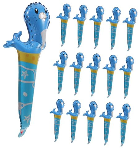 UPKOCH 50stücke Aufblasbare Tiere Ballon Spielzeug Aus Aluminiumfolie Für Cheerleading-stab Und Partydeko Lustige Tierformen Für Geburtstage Und Feste