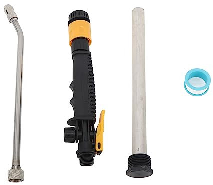 Variabler Bewässerungsstab aus Edelstahl mit G3/4-Innengewinde, langem Stab und leistungsstarkem Spray für Gartenbewässerung, Autowäsche und mehr. Inklusive PTFE-Band, Spray und Mg