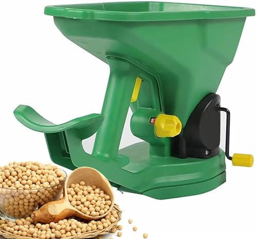 NGARY Spargisemi Manuale, Spargitore Manuale ergonomico da 1,5 L con 5 Valvole di Regolazione, Fioriera Manuale da Giardiniere per Giardini, Prati, Fattorie, Distribuzione di Fertilizzanti
