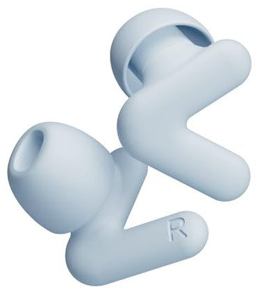 Alpine Silence Ear Plugs for Sleep, Focus & Travel - Comfortable, Travel Essential, Noise Cancelling, V-Shape Snug Fit & Soft Oval Tips, 4 Sizes XS/S/M/L, Reusable - Blue