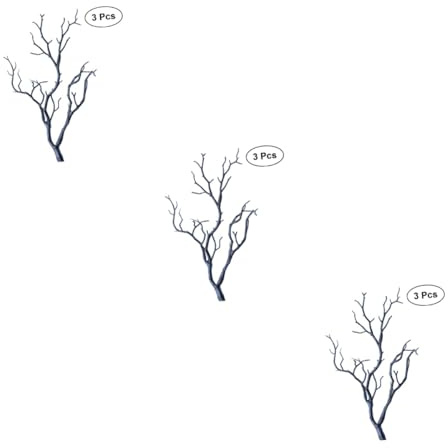 CAXUSD Lot De 3 Branches Artificielles en Plastique Séché Réalistes Similaires Aux Vraies Plantes sans Arrosage