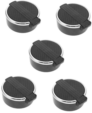 BUGUUYO 5pièces Cendrier De Voyage Portable Pour Voiture Avec Couvercle Cendrier Anti-odeur Matériaux Résistants à Haute Température Pour Intérieur Automobile Accessoire Pratique