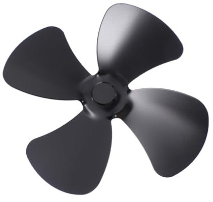 UKCOCO De Ventilador De Aleación De Aluminio Negras Para Ventiladores De Estufa y Chimenea De Ventilador De Chimenea