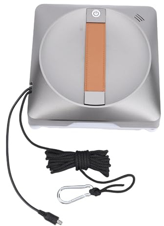 SENECESLI Robot Limpiador de Ventanas, Mini Robot de Limpieza de Ventanas, Diseño Inteligente de 4 Rociadores de Agua, Control de Aplicaciones, Tecnología de Detección (Enchufe UE 200‑240V)