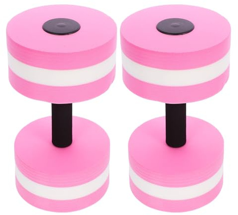 Alipis 2 pièces Haltères Aquatiques Mousse Légères pour Piscine Équipement Fitness Eau Poids Sécurisés pour Exercices d'Aquafitness et Rééducation