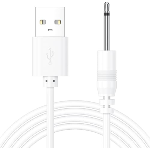 Vancle Wand Charger Replacement DC Charging Cable Set Compatible with lovesense, Compatible with Tracys Dog,Tracy's Dogg Beauty Instrument USB Charger Cords 2.5mm*18mm Wand Vibrating Massager Charger