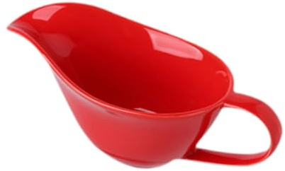AMSLSIU Juego de salseras de porcelana. Elegante vajilla para Acción de Gracias y Navidad. La salsera está diseñada para durar muchos años. Su asa, rojo, 20 x 9 x 8 cm
