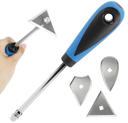 Paint Scraper Tool Set, Shave Hook Scraper with Replacement Steel Blades | 3-in-1 Professional Remover Tool, Easy Removal Wood Metal Walls Furniture Surfaces for Home Improvement