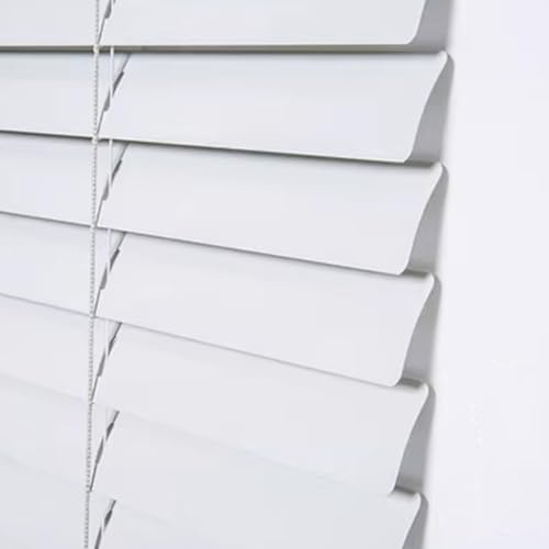 Finestra Veneziana in Alluminio, Oscurante in Alluminio, Visibilità, Protezione dalla luce e ai Raggi Solari, Per privacy, Kit di Montaggio Incluso, Personalizzabile, Bianco (80×250cm)