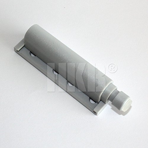 HKB ® 1 Stück Türöffner Universal maxi Push to open, zum Aufschrauben für grifflose Möbeltüren, mit Federmechanik, 81mm lang, Kunststoff grau, Hersteller Hettich, Artikel-Nr. 89399
