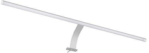 SEBSON® LED Spiegelleuchte 60cm mit Schalter, Schrank Aufbauleuchte, neutralweiß 4000K, 600x13mm, 6W, 450lm, Aluminium, Schminklicht, Bad, Stecker