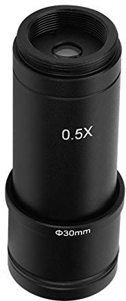 Adattatore per microscopio, adattatore 30/30,5 mm con innesto a C 0,5 per obiettivo oculare per telecamera CCD per microscopio, adattatore per obiettivo