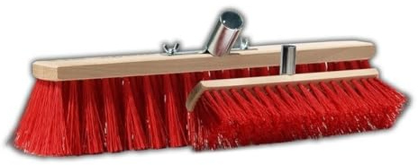 Kolor Straßenbesen Industriebesen Kehrbesen, wählbare Breiten Gartenbesen, Besen für Straßen, Draußen, Hof & Garten, PVC Borsten, Metall-Stielhalter verschraubt (80 cm ohne Stiel)