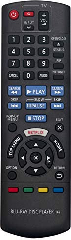 VINABTY N2QAYB001058 Telecomando sostitutivo compatibile con Panasonic Blu-ray Disc Player HDD Registratore DMR-BWT850 DMR-PWT655 DMR-PWT550 DMR-HWT250 DMR-HWT150