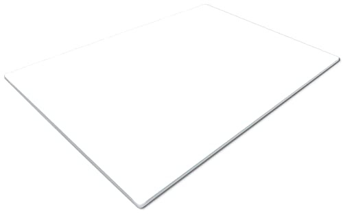 White Glass Chopping Board | Worktop Saver 40 x30cm