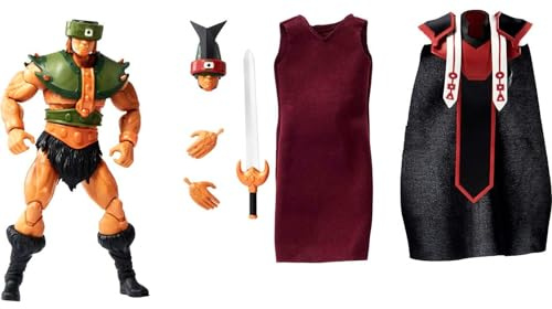 Masters of the Universe GYY38 - Tri-Klops Action-Figur mit 30+ beweglichen Gelenken und austauschbaren Händen und Kopf sowie 3 Kampf-Accessoires, ca 18cm, MOTU Sammlergeschenk ab 6 Jahren