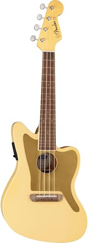 Fender Fullerton Jazzmaster Uke Vintage White - Konzert Ukulele