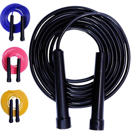 YSCARE Skipping Rope for Exercise Jump Rope Boxing Fitness Training Jumping Gym Workout Fat Burn for Men, Women and Kids 9ft