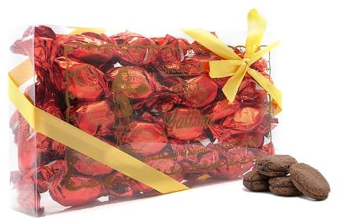 Baci Gallina baci di dama al cioccolato - scatola regalo 900gr, Eccellenza artigiana Piemonte, biscotti al cioccolato