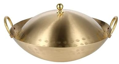 OUSIKA Pentola for zuppiera Pentola in ottone, pentola a secco, piccola pentola calda, caldaia a secco, pentola a secco, casalinga Pentole