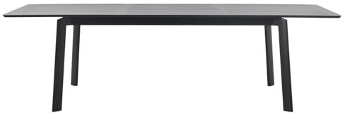 IDIMEX Gartentisch Verano ausziehbar mit Butterflysystem, 180-260 x 75 x 103 cm, schwarz, Aluminium - wetterfest, stabil - Terassentisch, Balkontisch