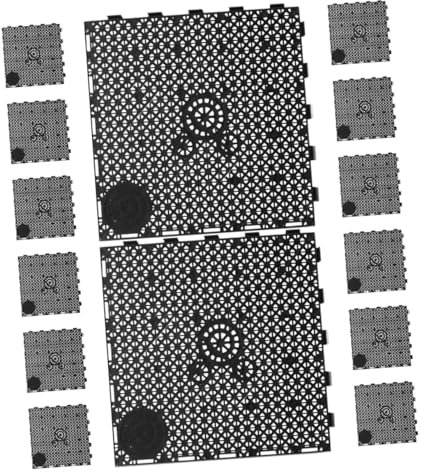 Yardwe 14pcs Aquarium Fish Tank Filter Plate Bottom Partition Net Aquarium Divider Isolation Board Fish Tank Partition Net