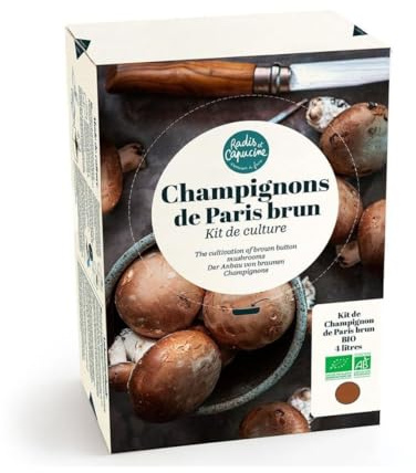 Radis et Capucine - Anzuchtset – Champignons de Paris braun – 4 l