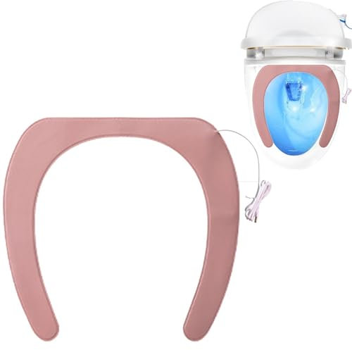 Coprisedile WC Riscaldato, Cuscino Riscaldato per WC, Comoda Ricarica USB Lavabile, Riscaldamento Rapido E Costante, Installazione Semplice, Riscaldatore Sedile WC, Regalo per W
