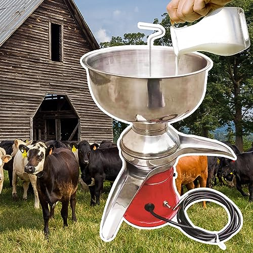 Professional Whipped Cream Dispenser 2in1 Electric Cream Separator&Skimming Milk Machine-50l/H,Cream Skimming Machine for Sheep Milk&Goat Milk&Cows Milk&Camel Milk,Professional Cream Centrif