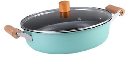 F Fityle Olla sopera multifuncional, olla para sopa, fácil de limpiar, olla para mariscos, olla multifunción para cocinar, olla para guisar, para viajes, Azul