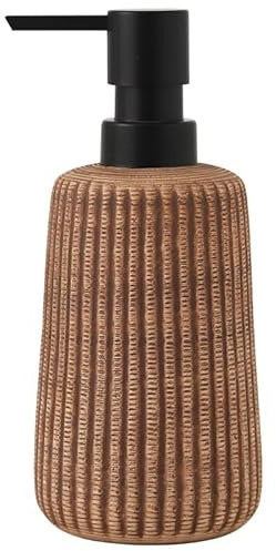 Soap Dispenser Bathroom, Ceramic Bathroom Countertop Hand Dispenser for Kitchen Sink Refillable Liquid Lotion Foaming Soap Dispenser Bottle with Pump