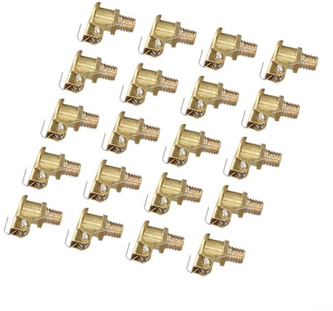 Lot de 20 huiliers en métal M6 x 1 mm avec rabats à ressort pour travaux de moteur